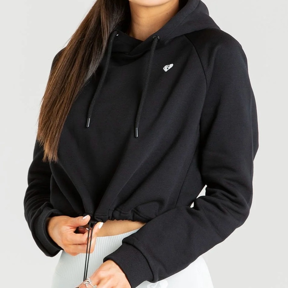 NWT Women’s Best Black Power Cropped Hoodie